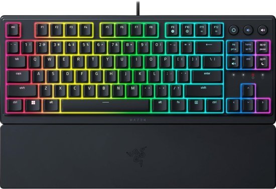 מקלדת גיימרים Razer Ornata V3 Tenkeyless - מתג היברידי מסוג Mecha-Membrane