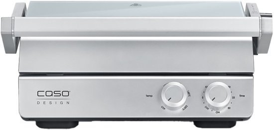 טוסטר גריל לחיצה Caso SteakChef Double 2000W / 2400W - שחור / כסוף