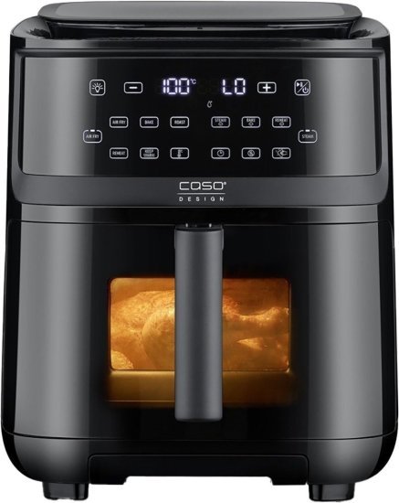 סיר טיגון שולחני 7 ליטר Caso AirFry & Steam 800W / 1700W - שחור