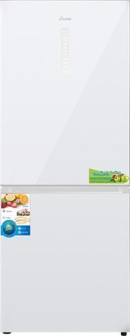מקרר 2 דלתות מקפיא תחתון 417 ליטר Luxor No-Frost NF-499 - זכוכית לבנה