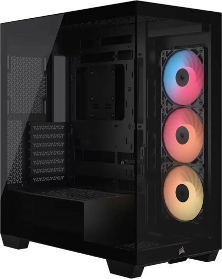 מארז ללא ספק Corsair 3500X RS-R Tempered Glass ARGB ATX Mid-Tower - צבע שחור