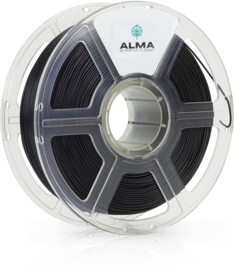 סליל הדפסה (פילמנט) 1.75 מ”מ / 1 ק”ג דגם PLA Matte מבית ALMA - צבע שחור