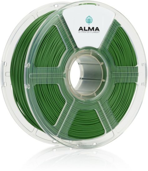 סליל הדפסה (פילמנט) 1.75 מ”מ / 1 ק”ג דגם PLA Matte מבית ALMA - צבע ירוק