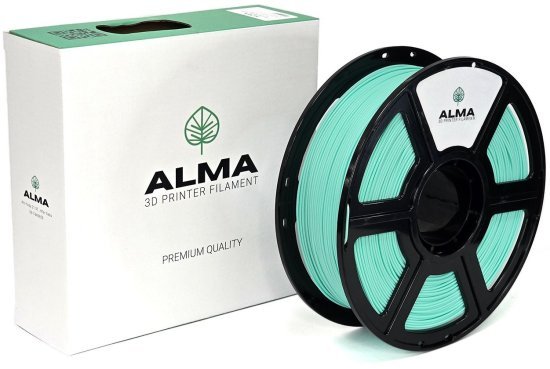 סליל הדפסה (פילמנט) 1.75 מ”מ / 1 ק”ג דגם PLA Matte מבית ALMA - צבע ירוק מנטה