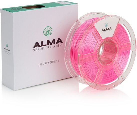סליל הדפסה (פילמנט) 1.75 מ”מ / 1 ק”ג דגם PLA Silk מבית ALMA - צבע ורוד