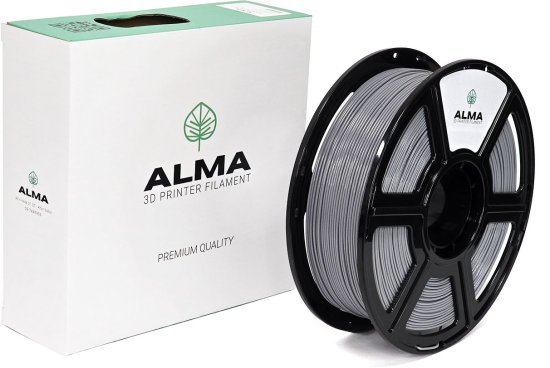 סליל הדפסה (פילמנט) 1.75 מ”מ / 1 ק”ג דגם PLA Galaxy Luminous מבית ALMA - צבע אפור - זוהר בחושך