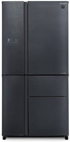 מקרר 5 דלתות מקפיא תחתון 668 ליטר אינוורטר Sharp SJ-9630-SL - נירוסטה מושחרת