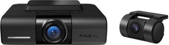 מצלמת דרך קדמית ואחורית QHD לרכב דגם GX1100 מבית FineVu - כולל ערכת צפייה מרחוק