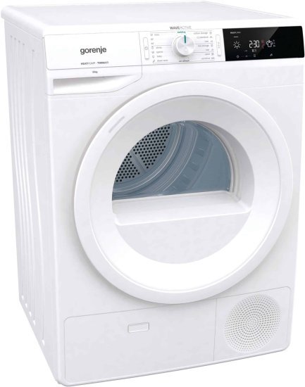 מייבש כביסה Heat Pump קונדנסור 8 ק''ג Gorenje DE82 / G - צבע לבן דלת שקופה