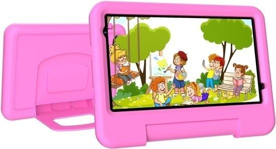 טאבלט לילדים 8 אינץ' 4GB+128GB מבית FutureTAB - תומך תקשורת 4G - כולל 2 כיסויים ומעמדים קשיחים בצבעים ורוד וכחול