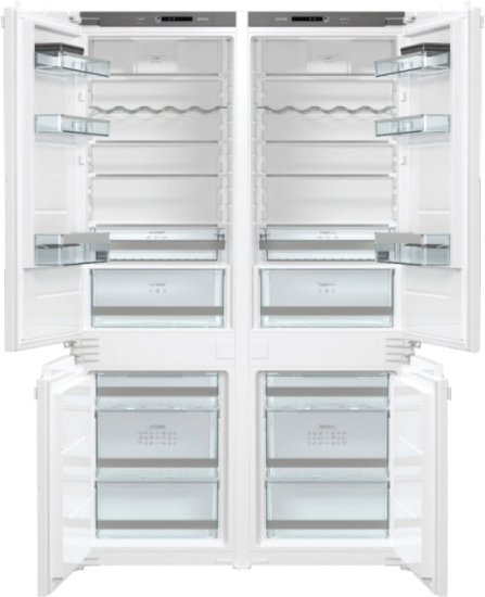 סט מקררים אינטגרליים 2 דלתות מקפיא תחתון 496 ליטר Gorenje NRKI2181A1
