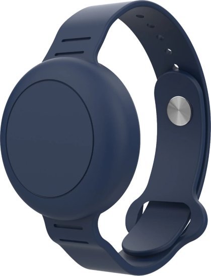 רצועת יד מסיליקון ל-Apple AirTag דגם Aetheris מבית Camel Mountain - צבע כחול