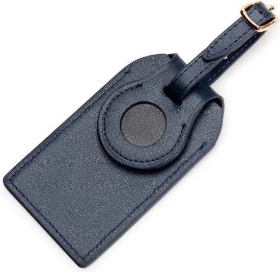 תגית Apple AirTag מעור למזוודות ותיקים דגם Ignyros מבית Camel Mountain - צבע כחול