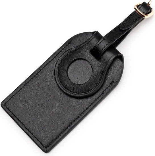 תגית Apple AirTag מעור למזוודות ותיקים דגם Ignyros מבית Camel Mountain - צבע שחור