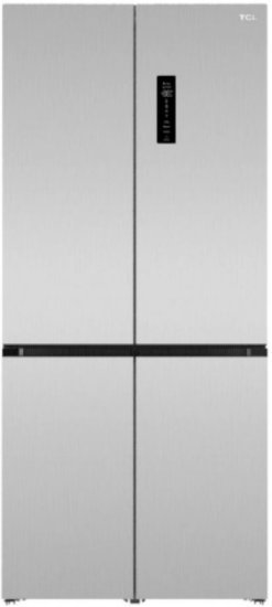 מקרר אינוורטר 4 דלתות מקפיא תחתון 521 ליטר TCL No-Frost C635CDN - נירוסטה