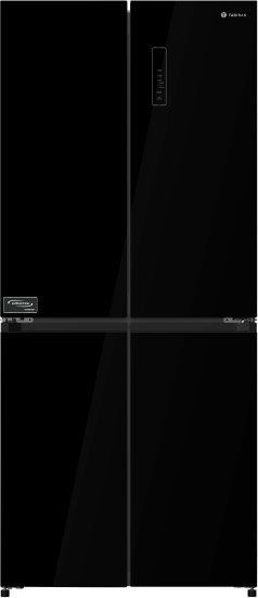 מקרר אינוורטר 4 דלתות מקפיא תחתון 415 ליטר Amcor MER4400GB - זכוכית שחורה