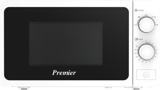 מיקרוגל מכני 20 ליטר Premier PM201W 700W - צבע לבן