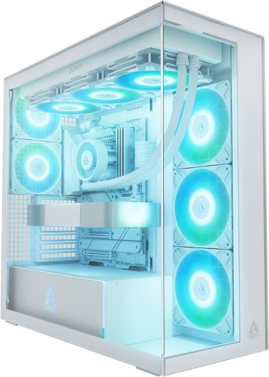 מארז ללא ספק Arctic Xtender Premium E-ATX Mid Tower - צבע לבן