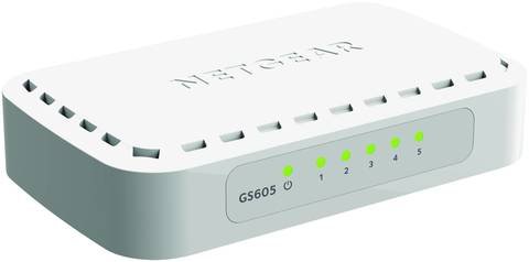 מתג 5 יציאות Netgear Gigabit GS605
