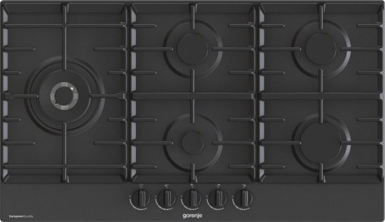 כיריים גז 5 להבות בישול 90 ס''מ דגם GW951MB מבית Gorenje - צבע שחור