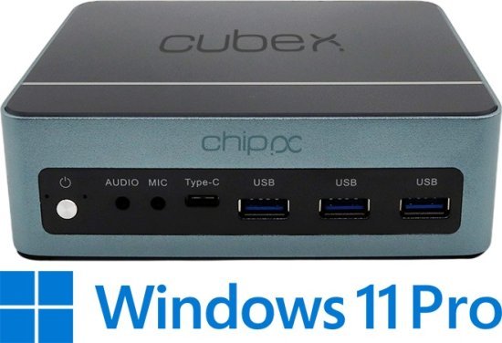 מחשב מיני ChipPC CUBEX Ultra 7 155U 512GB SSD 16GB Win 11 Pro