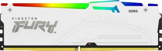 זכרון למחשב Kingston FURY BEAST RGB 32GB DDR5 6400MT / s CL32 - צבע לבן