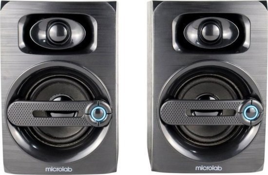 זוג רמקולים למחשב דגם B23 מבית Microlab - צבע שחור