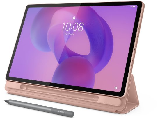 טאבלט Lenovo Idea Tab Plus TB361FU ‎ZAG70965IL - גרסת WiFi - זיכרון 12GB נפח איחסון 256GB - צבע Sand Rose - כולל כיסוי Folio ועט Lenovo® Tab Pen