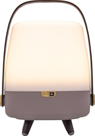 רמקול Bluetooth נייד 8W משולב בגוף תאורה Lite Up Play Mini 1.5W מבית Kooduu - צבע אפור חימר