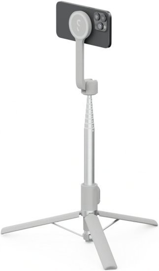 חצובה מוט סלפי תואמת Magsafe עם שלט Bluetooth דגם SnapStand Max מבית ShiftCam - צבע Stone