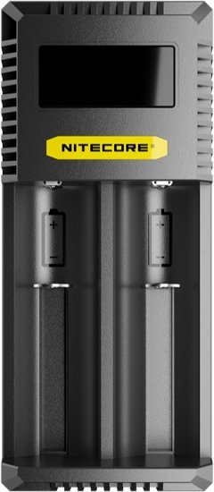 מטען סוללות חכם 3500mAh ל-2 סוללות דגם Ci2 מבית Nitecore - צבע שחור