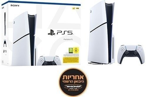 קונסולת Sony PlayStation 5 Slim 1TB SSD Bluray Edition - אחריות יבואן רשמי ישפאר