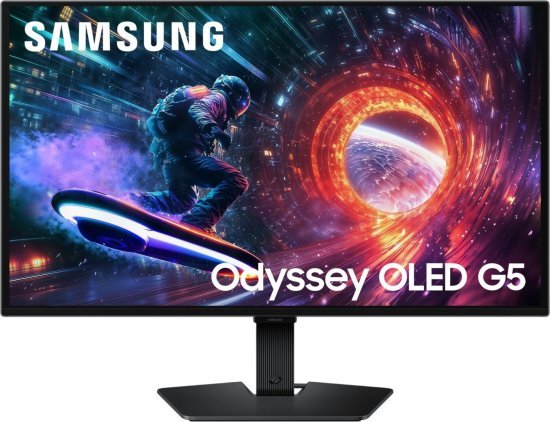 מסך מחשב גיימינג ''Samsung Odyssey G5 S27FG502SU QHD OLED 27 - צבע שחור