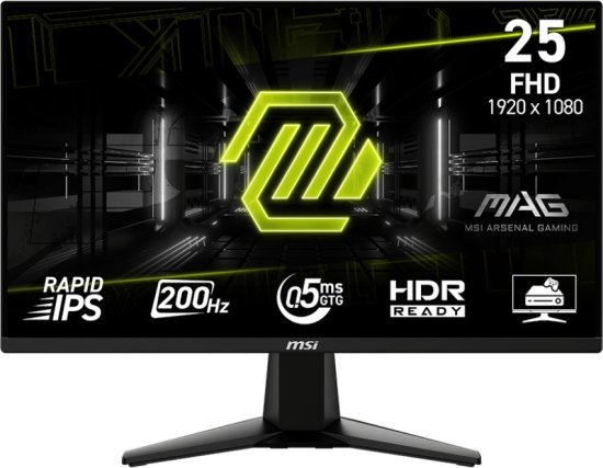 מסך מחשב גיימינג ''MSI MAG 255F E20 FHD 200Hz 24.5