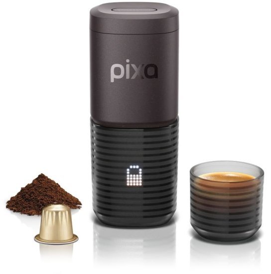 מכונת אספרסו ניידת חשמלית Wacaco Pixapresso - תואמת לקפה טחון ולקפסולות קפה Nespresso