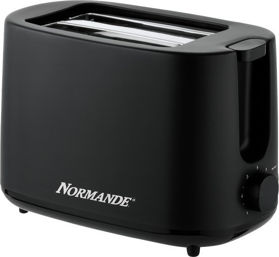 מצנם קופץ 2 פרוסות Normande FT2010A-T 750W - צבע שחור מט