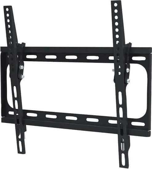 מתקן תלייה צמוד קיר עם הטייה למסכים 32''-60'' דגם MTV-60TILT מבית GPT - צבע שחור