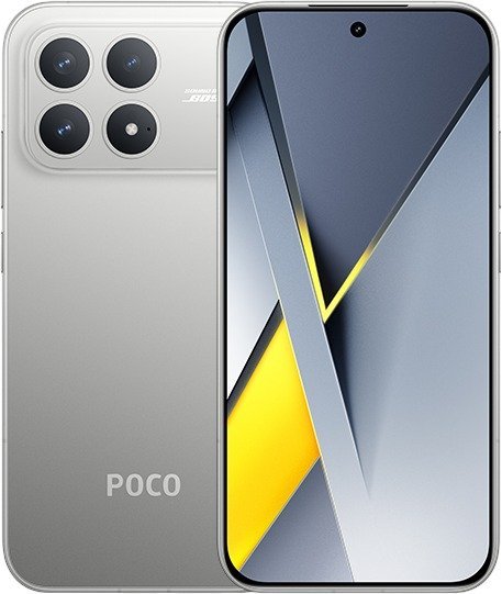 טלפון סלולרי Xiaomi Poco F8 Pro 5G 12GB+512GB - צבע כסוף - שנתיים אחריות יבואן רשמי ע''י המילטון