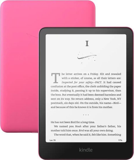 קורא ספרים אלקטרוני Kindle Paperwhite 12th Gen 16GB Wi-Fi - צבע Raspberry
