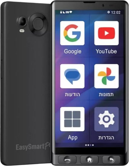 טלפון סלולרי למבוגרים EasySmartPhone 4G - צבע שחור
