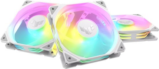 מאוורר למארז Asus TUF Gaming TR120 ARGB - צבע לבן - 3 יחידות