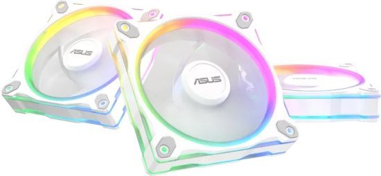 מאוורר למארז Asus Prime MR120 ARGB - צבע לבן - 3 יחידות