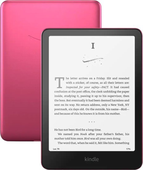 קורא ספרים אלקטרוני Kindle Paperwhite 12th Gen Signature Edition 32GB Wi-Fi - צבע Raspberry