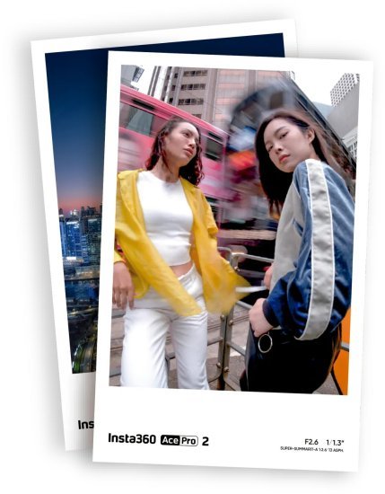 נייר צילום המיועד למדפסת כיס ייעודית למצלמת Insta360 Ace Pro 2