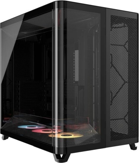 מארז ללא ספק Corsair AIR 5400 RS-R ARGB Triple Chamber ATX Mid Tower - צבע שחור