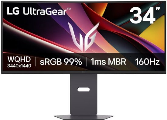 מסך מחשב קעור ''LG 34G600A-B UltraGear G6 WQHD VA 160Hz 34