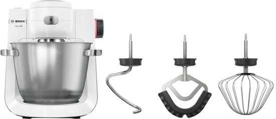 מציאון ועודפים - מיקסר משולב אביזרים 5.5 ליטר Bosch OptiMUM MUMS6EW00 - צבע לבן - שנתיים אחריות יבואן רשמי BSH