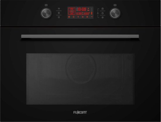 תנור בנוי משולב מיקרוגל 45 ס''מ 44 ליטר 13 תוכניות Fujicom FJ-BOMW245BL - צבע שחור