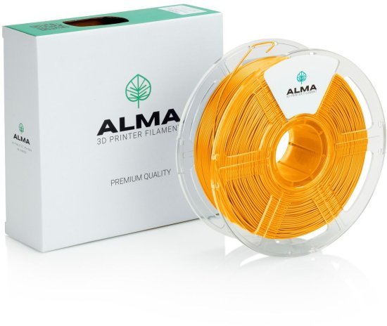 סליל הדפסה (פילמנט) 1.75 מ”מ / 1 ק”ג דגם PETG PRO מבית ALMA - צבע כתום