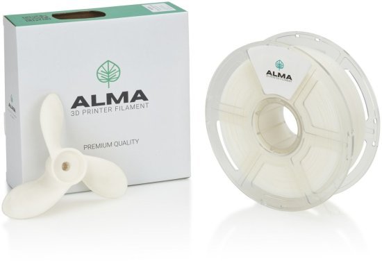 סליל הדפסה (פילמנט) 1.75 מ”מ / 1 ק”ג דגם ASA מבית ALMA - צבע טבעי